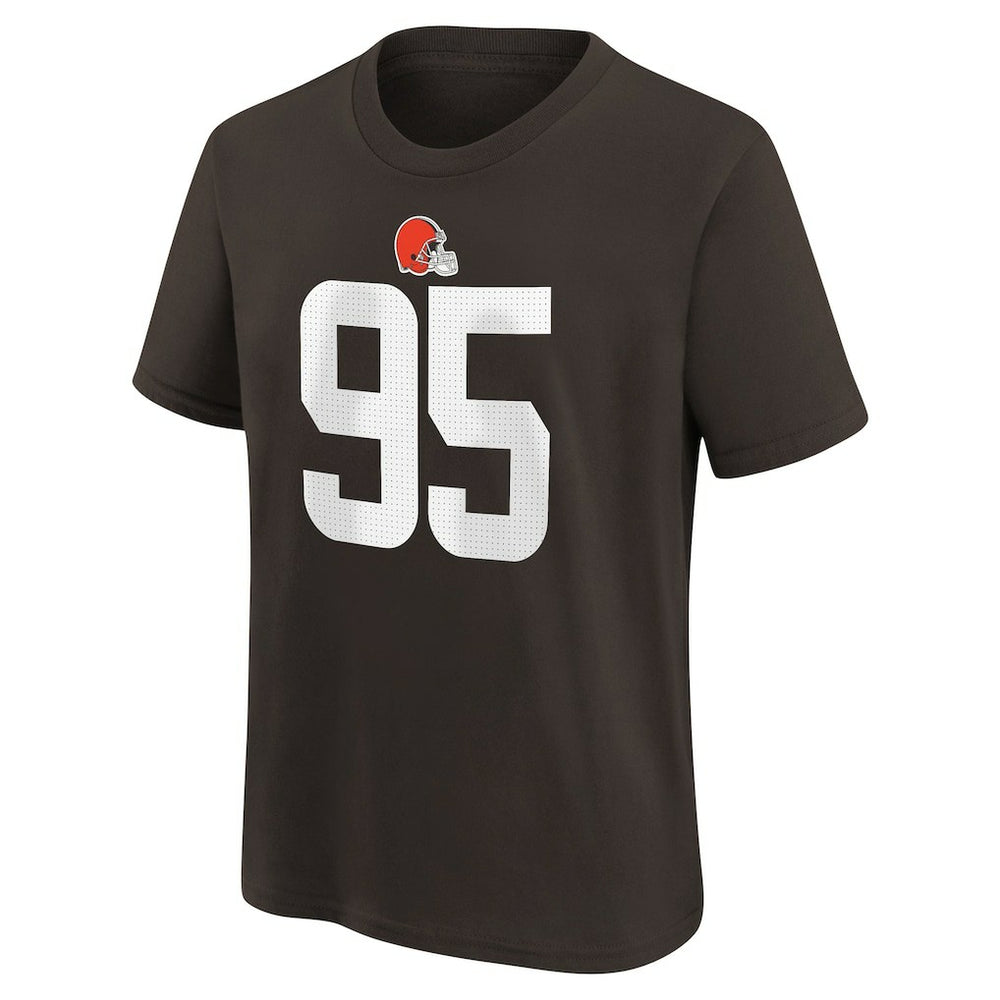 Myles Garrett Cleveland Browns Youth Player Name & Number T-Shirt Brown | Nike for Sale