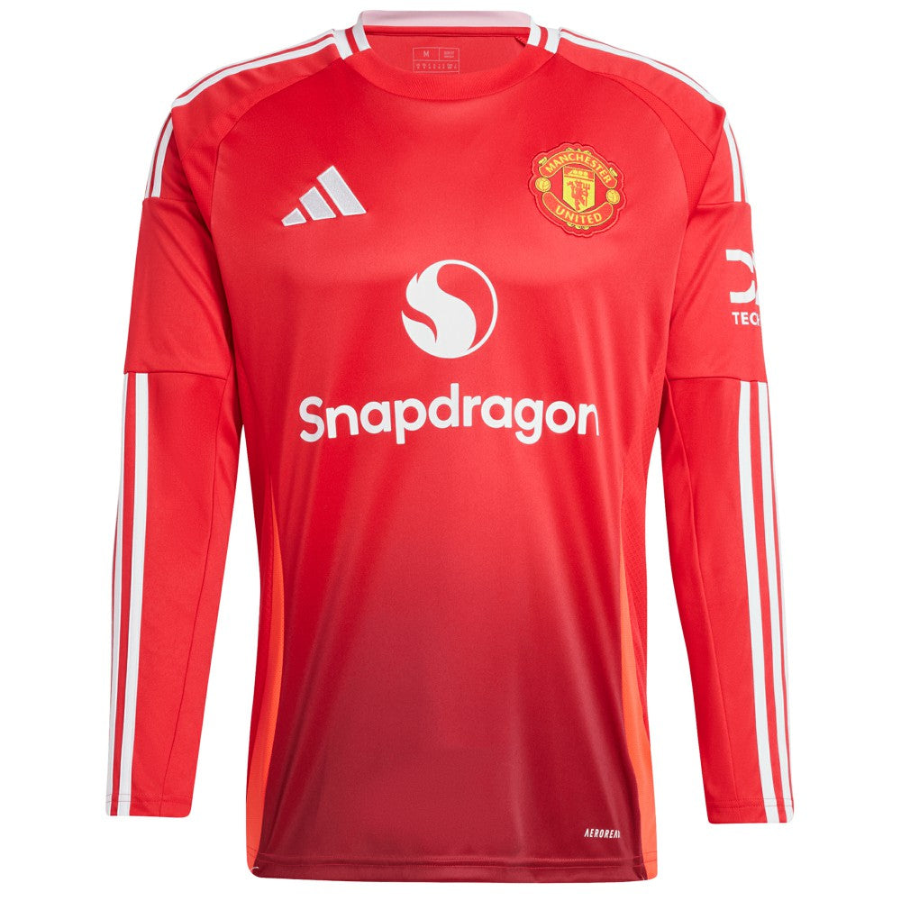 Manchester United 2024/25 Home Long Sleeve Replica Jersey Red | Adidas Online