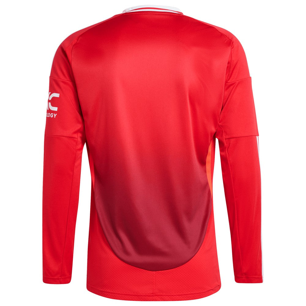 Manchester United 2024/25 Home Long Sleeve Replica Jersey Red | Adidas Online