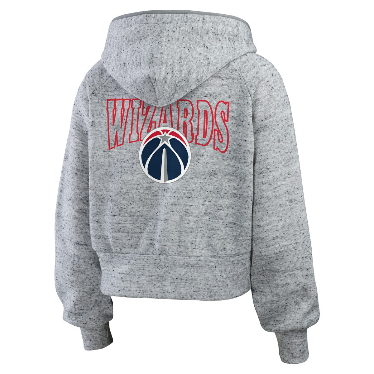 Washington Wizards WEAR by Erin Andrews Women's Speckled Radiator Full-Zip Hoodie Heather Gray - NBA