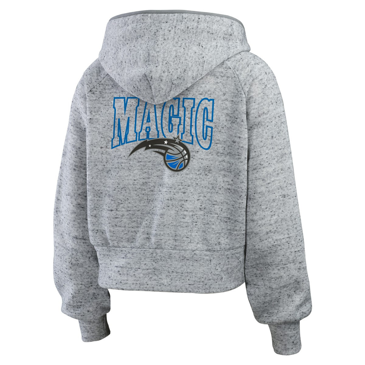 Orlando Magic WEAR by Erin Andrews Women's Speckled Radiator Full-Zip Hoodie Heather Gray - NBA
