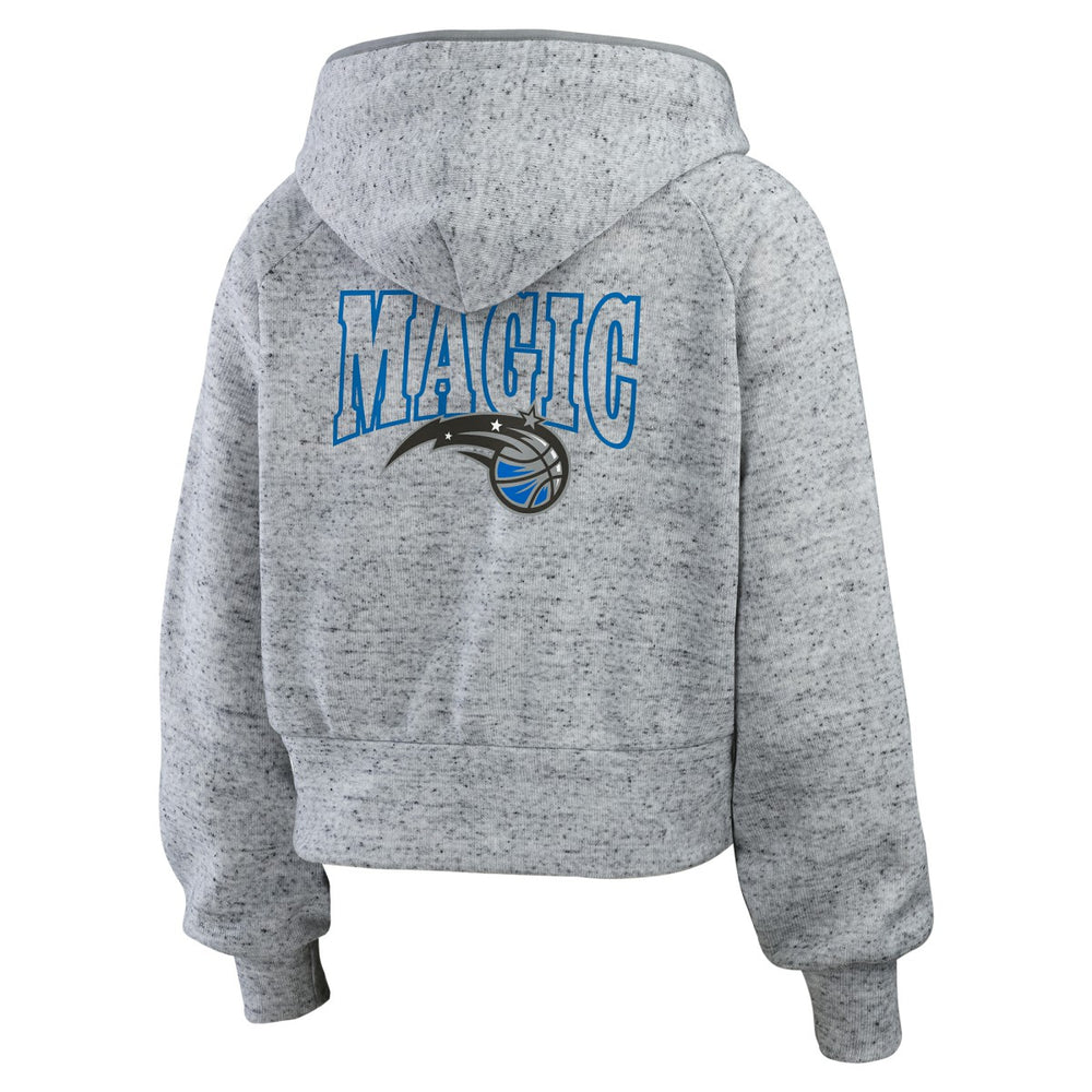 Orlando Magic WEAR by Erin Andrews Women's Speckled Radiator Full-Zip Hoodie Heather Gray - NBA