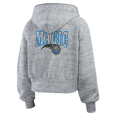Orlando Magic WEAR by Erin Andrews Women's Speckled Radiator Full-Zip Hoodie Heather Gray - NBA
