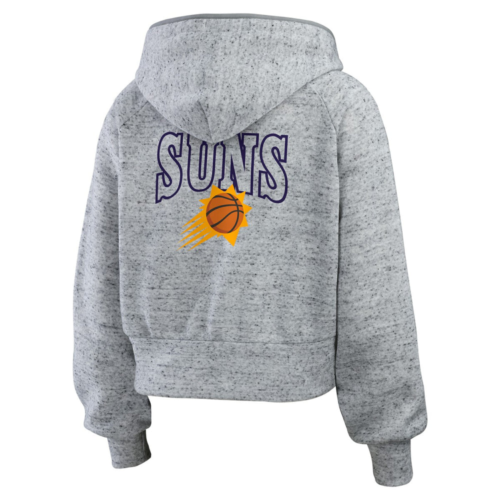 Phoenix Suns WEAR by Erin Andrews Women's Speckled Radiator Full-Zip Hoodie Heather Gray - NBA