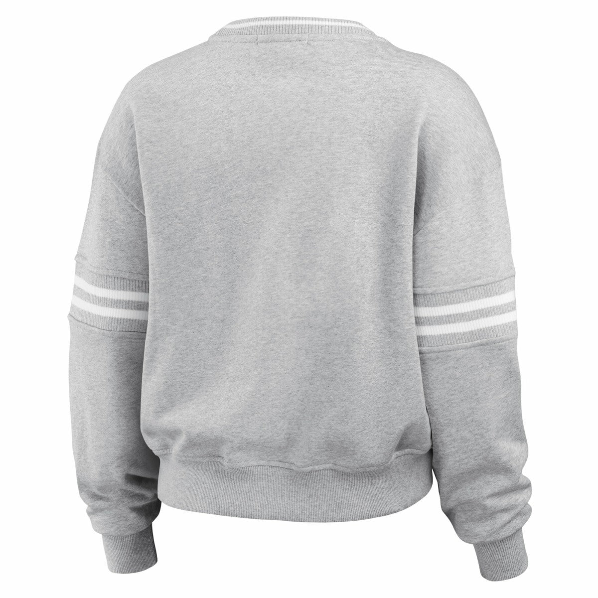 Milwaukee Bucks WEAR by Erin Andrews Women's French Terry Pullover Sweatshirt Heather Gray - NBA