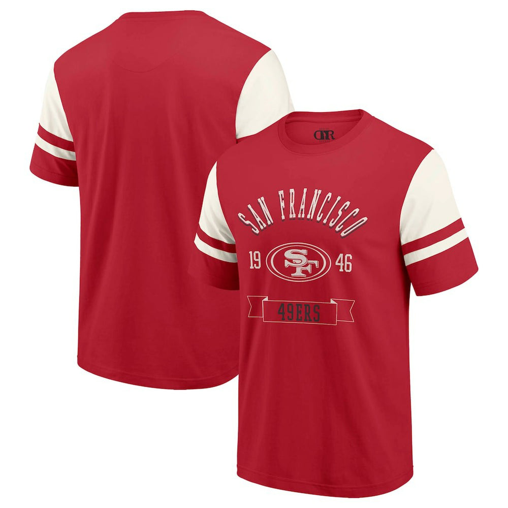 San Francisco 49ers Darius Rucker Collection Football T-Shirt Scarlet | Fanatics