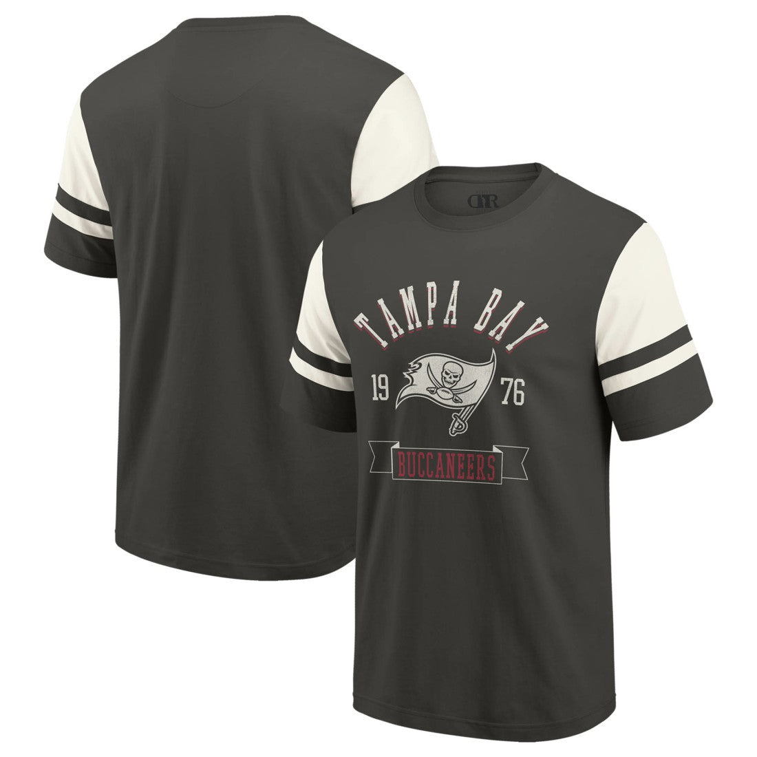 Tampa Bay Buccaneers Darius Rucker Collection Football T-Shirt Pewter | Fanatics