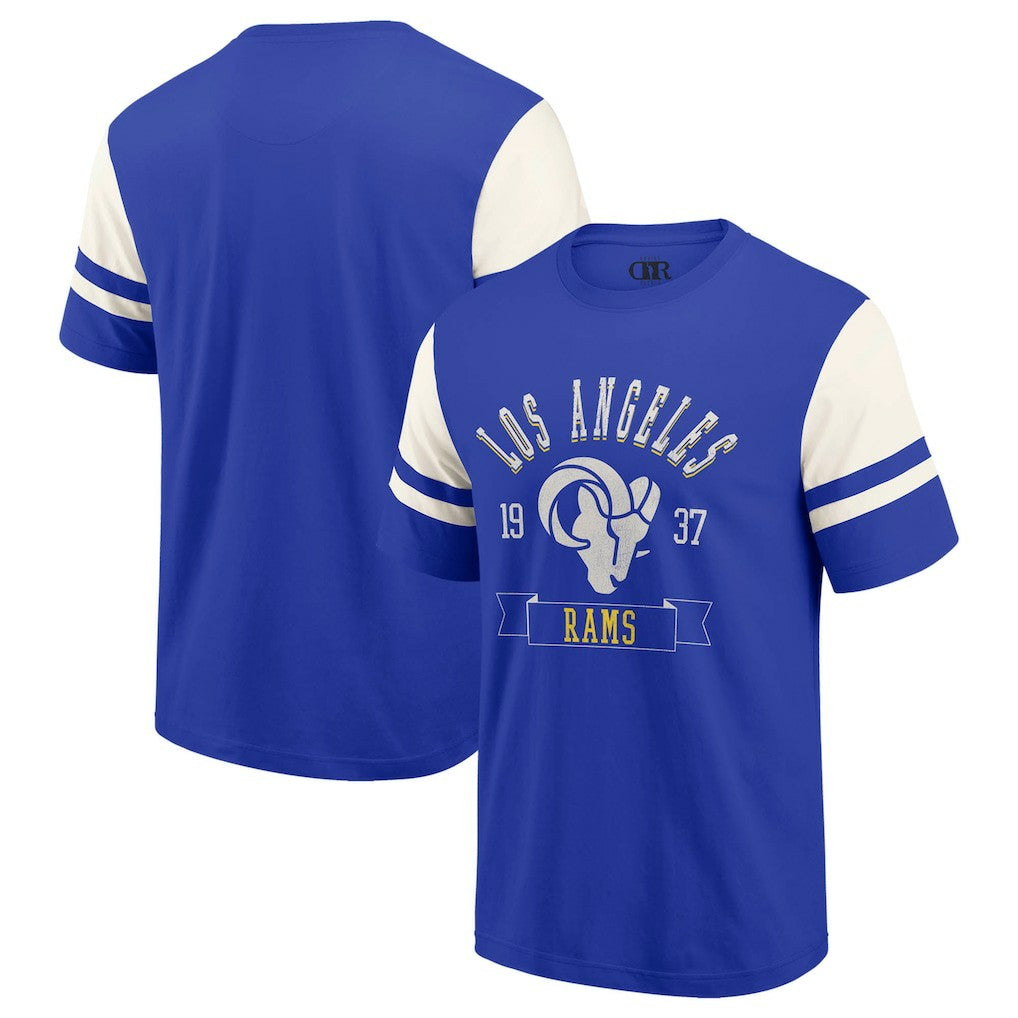 Los Angeles Rams Darius Rucker Collection Football T-Shirt Royal | Fanatics