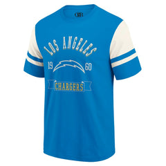 Los Angeles Chargers Darius Rucker Collection Football T-Shirt Powder Blue | Fanatics