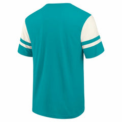 Miami Dolphins Darius Rucker Collection Football T-Shirt Aqua | Fanatics