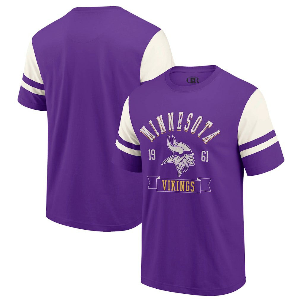 Minnesota Vikings Darius Rucker Collection Football T-Shirt Purple | Fanatics