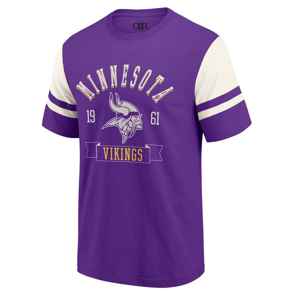 Minnesota Vikings Darius Rucker Collection Football T-Shirt Purple | Fanatics