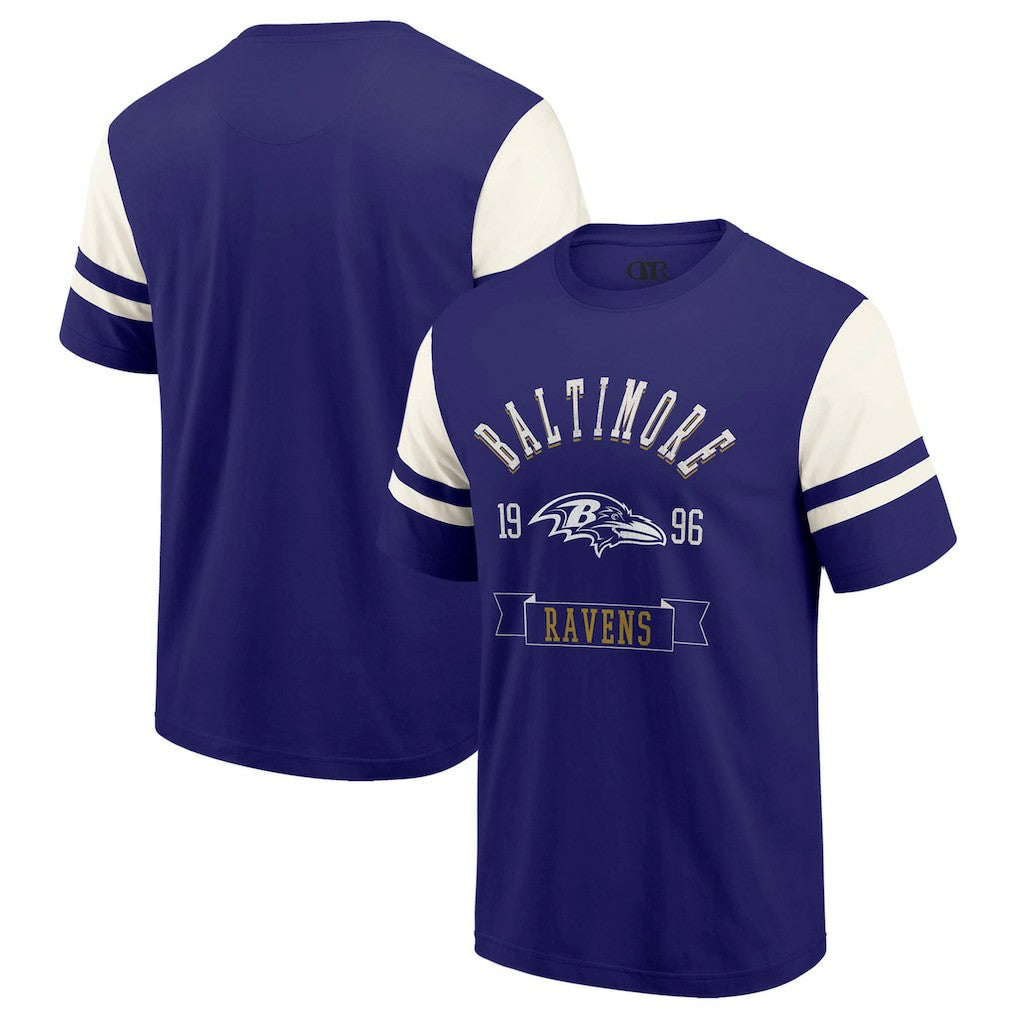 Baltimore Ravens Darius Rucker Collection Football T-Shirt Purple | Fanatics