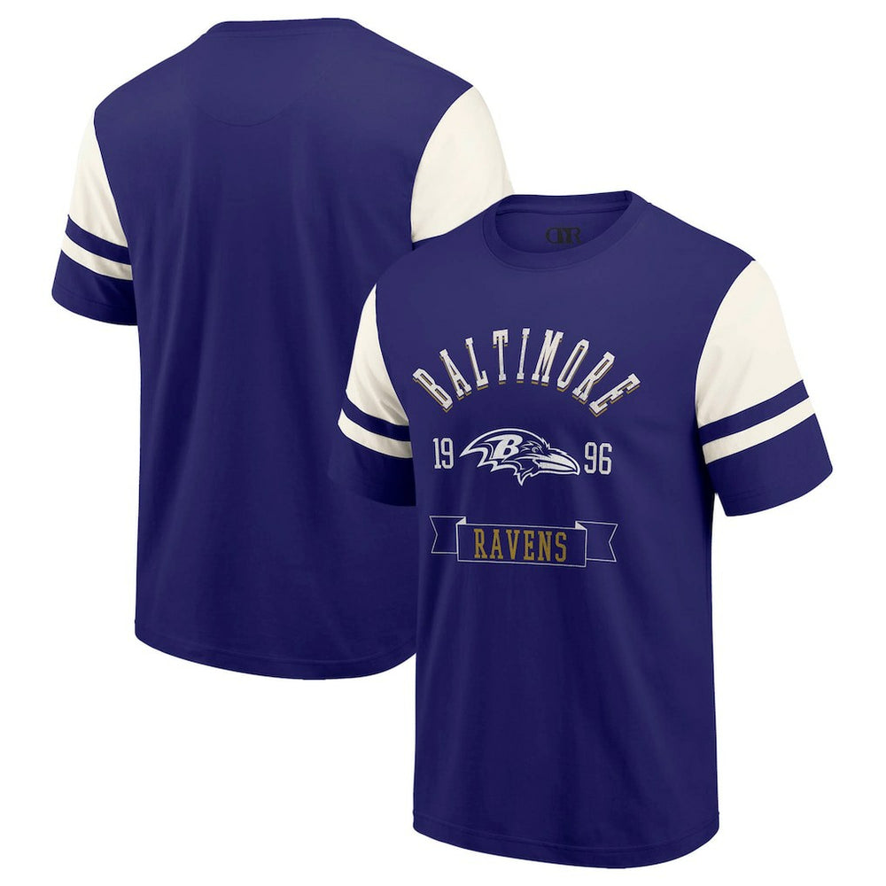 Baltimore Ravens Darius Rucker Collection Football T-Shirt Purple | Fanatics
