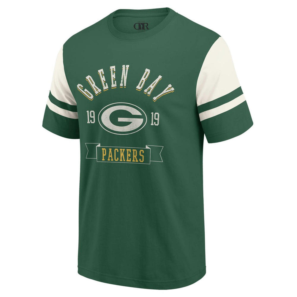 Green Bay Packers Darius Rucker Collection Football T-Shirt Green | Fanatics