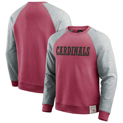 Arizona Cardinals Darius Rucker Collection Colorblock Pullover Sweatshirt Cardinal/Heather Gray | Fanatics