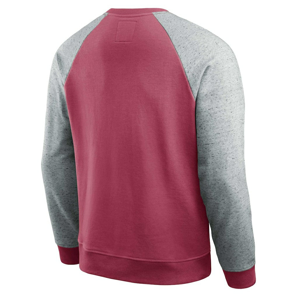 Arizona Cardinals Darius Rucker Collection Colorblock Pullover Sweatshirt Cardinal/Heather Gray | Fanatics