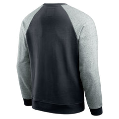 Carolina Panthers Darius Rucker Collection Colorblock Pullover Sweatshirt Black/Heather Gray | Fanatics