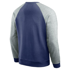 New York Giants Darius Rucker Collection Colorblock Pullover Sweatshirt Royal/Heather Gray | Fanatics