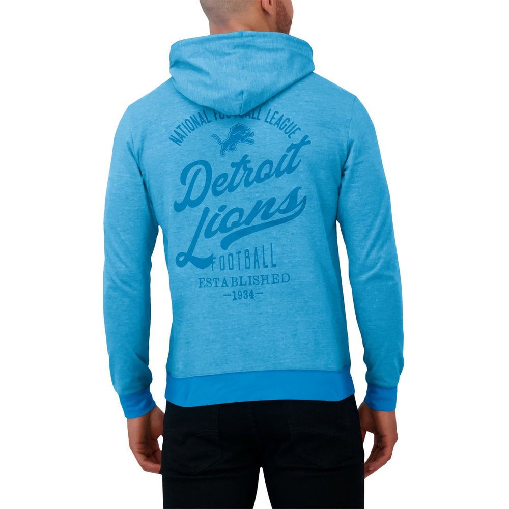 Detroit Lions Darius Rucker Collection Tonal Knit Pullover Hoodie Blue | Fanatics