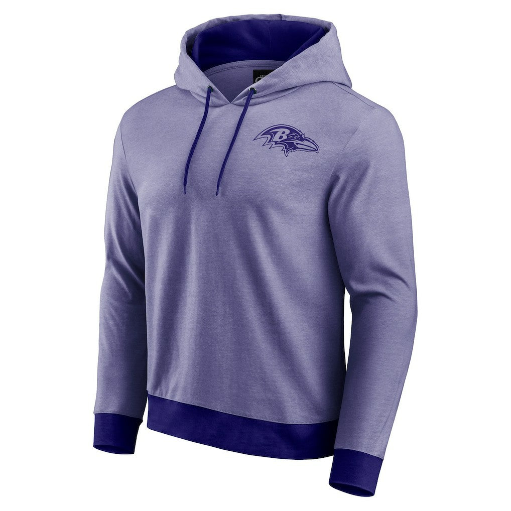 Baltimore Ravens Darius Rucker Collection Tonal Knit Pullover Hoodie Purple | Fanatics