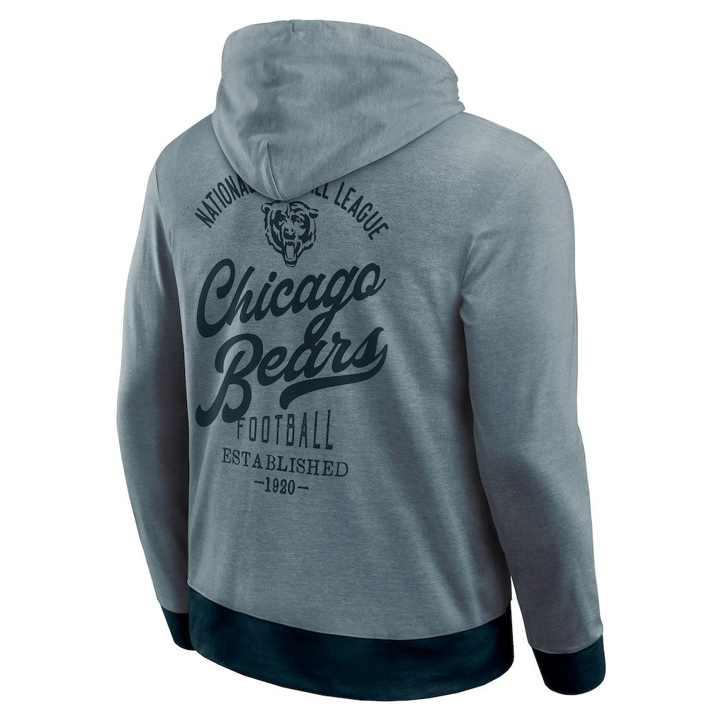 Chicago Bears Darius Rucker Collection Tonal Knit Pullover Hoodie Navy | Fanatics