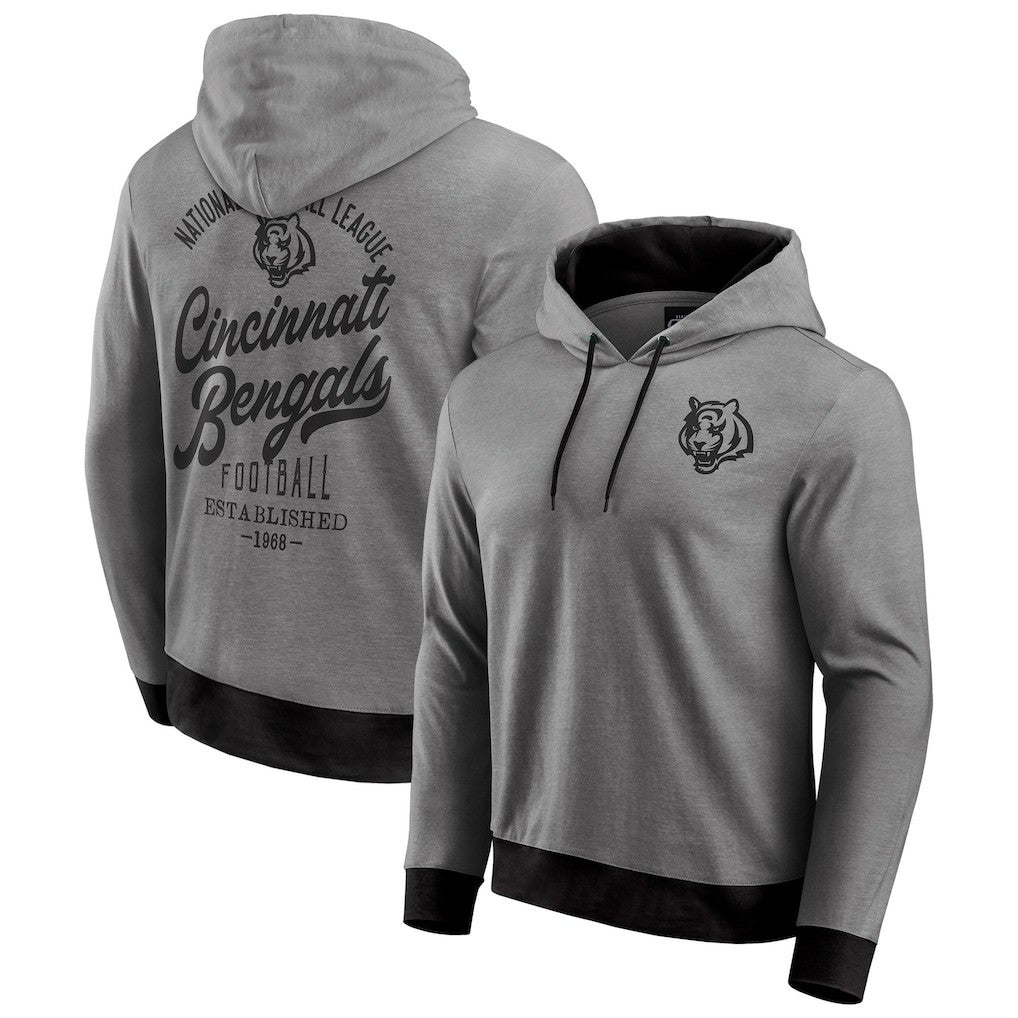 Cincinnati Bengals Darius Rucker Collection Tonal Knit Pullover Hoodie Black | Fanatics