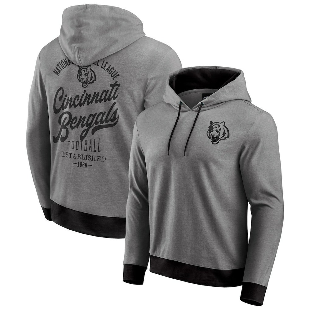 Cincinnati Bengals Darius Rucker Collection Tonal Knit Pullover Hoodie Black | Fanatics