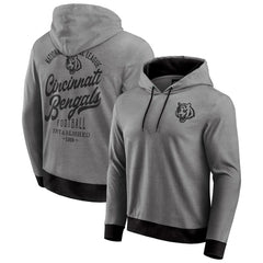Cincinnati Bengals Darius Rucker Collection Tonal Knit Pullover Hoodie Black | Fanatics