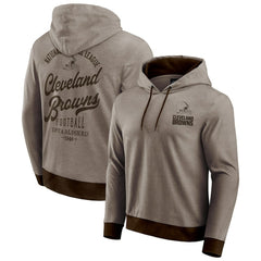 Cleveland Browns Darius Rucker Collection Tonal Knit Pullover Hoodie Brown | Fanatics