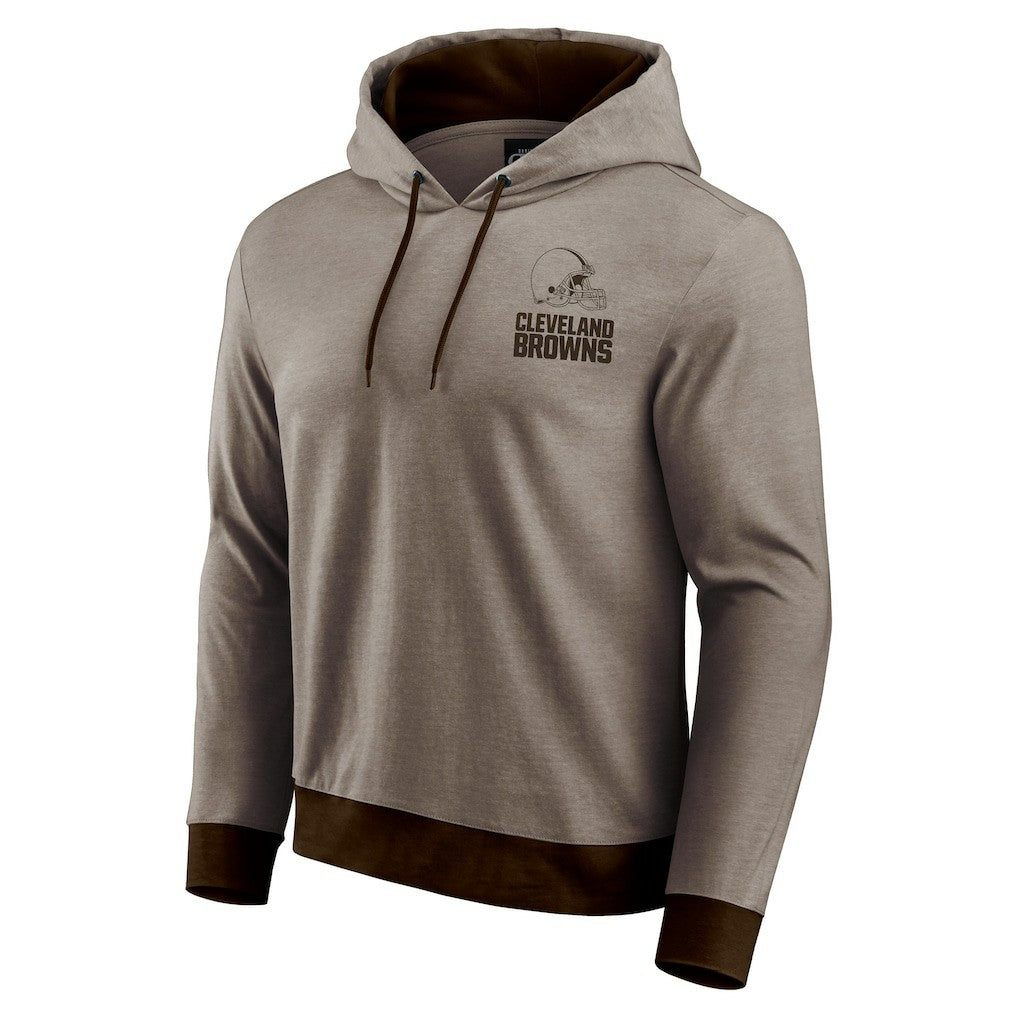 Cleveland Browns Darius Rucker Collection Tonal Knit Pullover Hoodie Brown | Fanatics