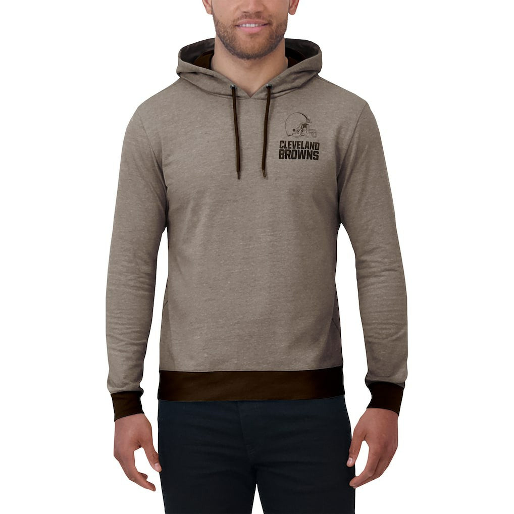 Cleveland Browns Darius Rucker Collection Tonal Knit Pullover Hoodie Brown | Fanatics