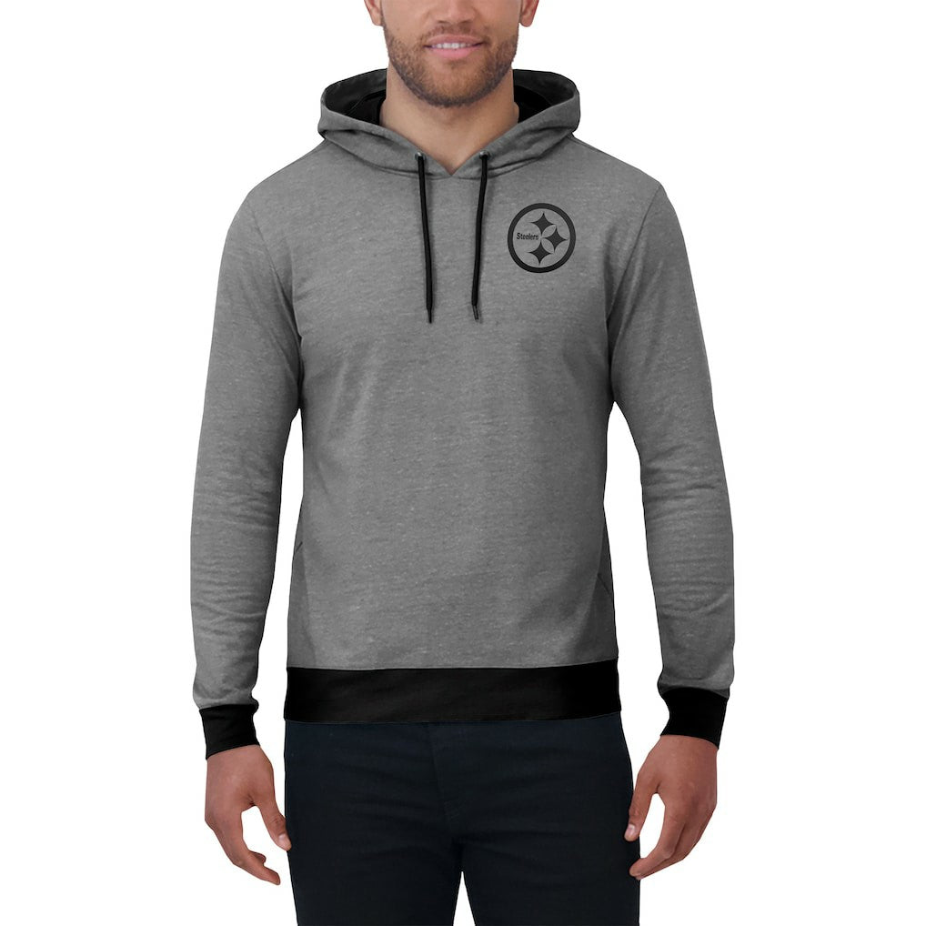 Pittsburgh Steelers Darius Rucker Collection Tonal Knit Pullover Hoodie Black | Fanatics