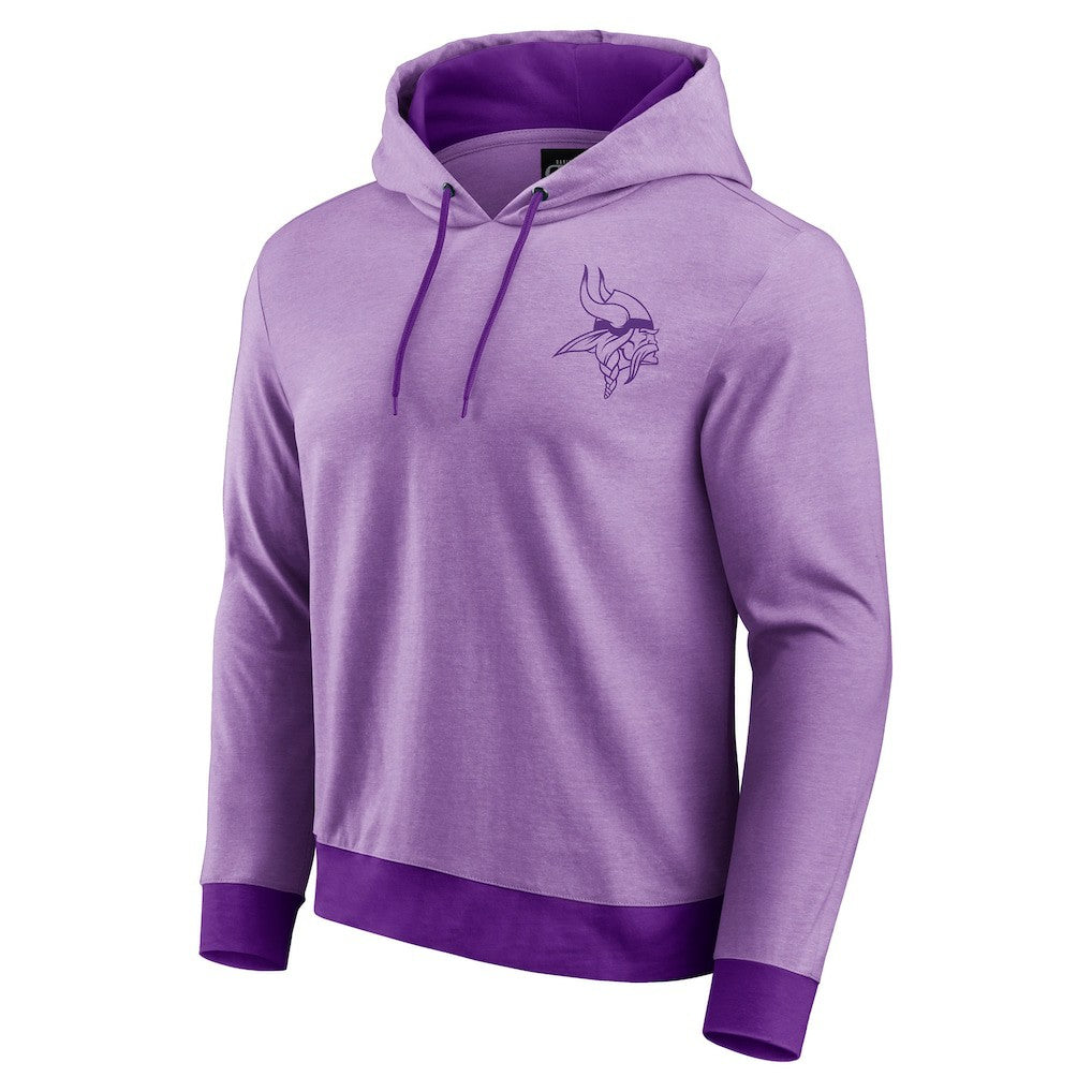 Minnesota Vikings Darius Rucker Collection Tonal Knit Pullover Hoodie Purple | Fanatics