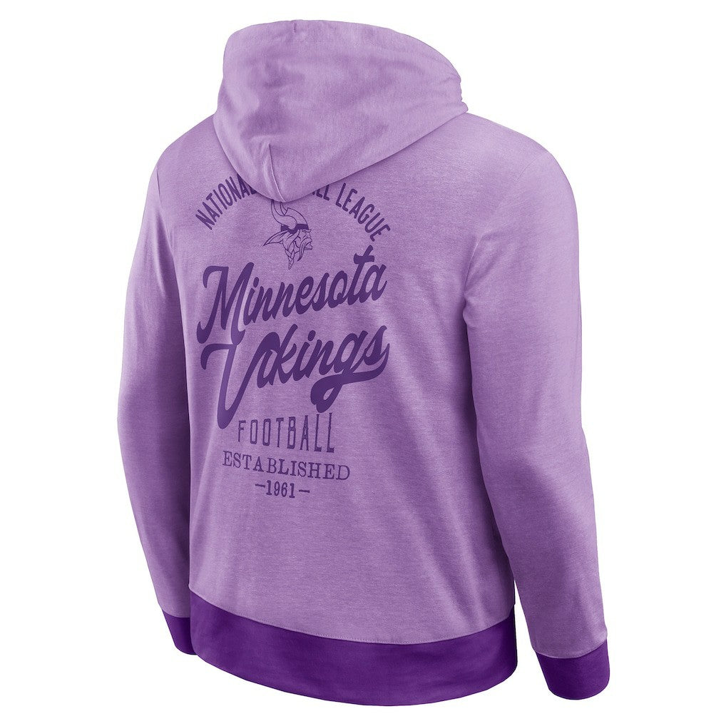 Minnesota Vikings Darius Rucker Collection Tonal Knit Pullover Hoodie Purple | Fanatics