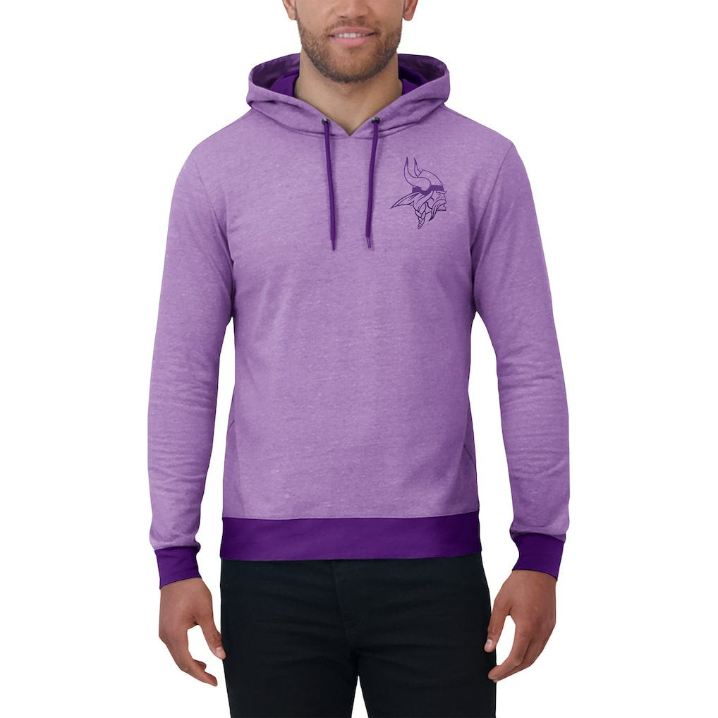 Minnesota Vikings Darius Rucker Collection Tonal Knit Pullover Hoodie Purple | Fanatics