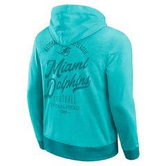 Miami Dolphins Darius Rucker Collection Tonal Knit Pullover Hoodie Aqua | Fanatics