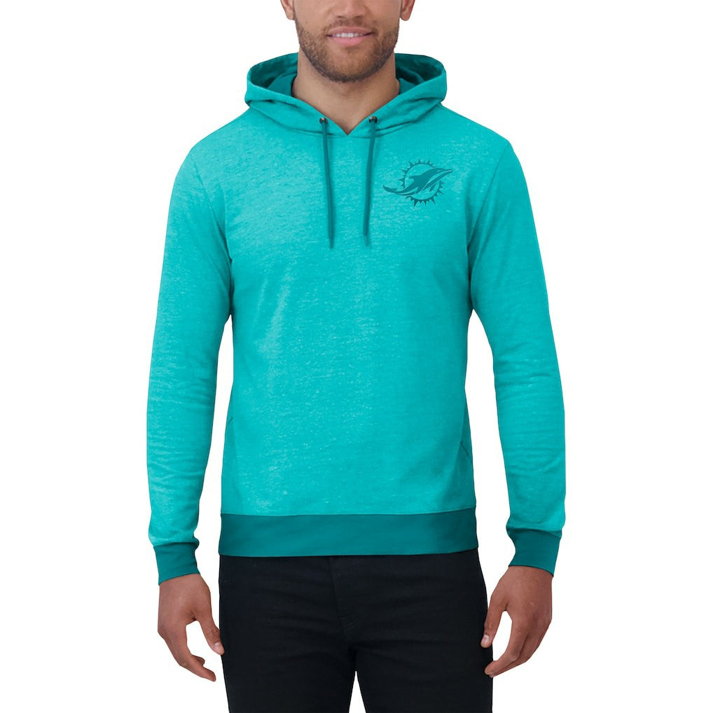 Miami Dolphins Darius Rucker Collection Tonal Knit Pullover Hoodie Aqua | Fanatics