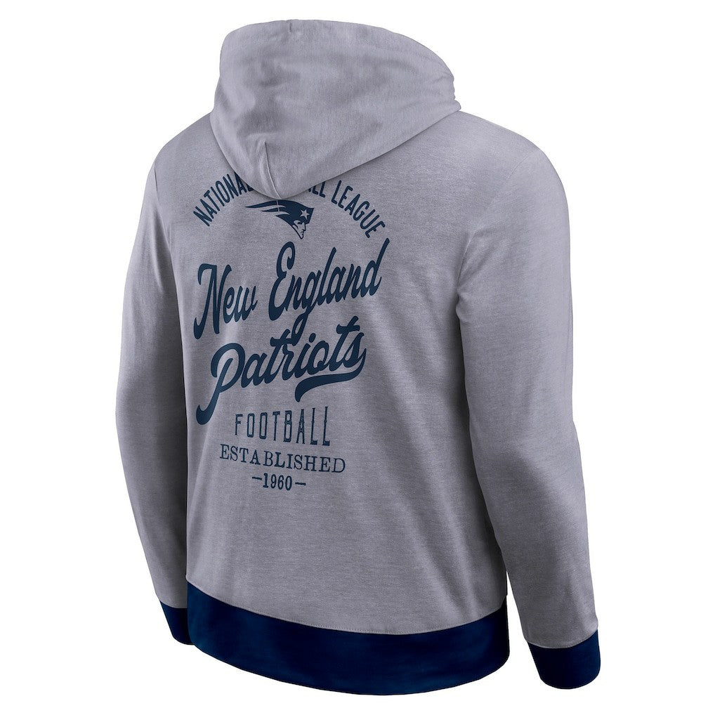New England Patriots Darius Rucker Collection Tonal Knit Pullover Hoodie Navy | Fanatics