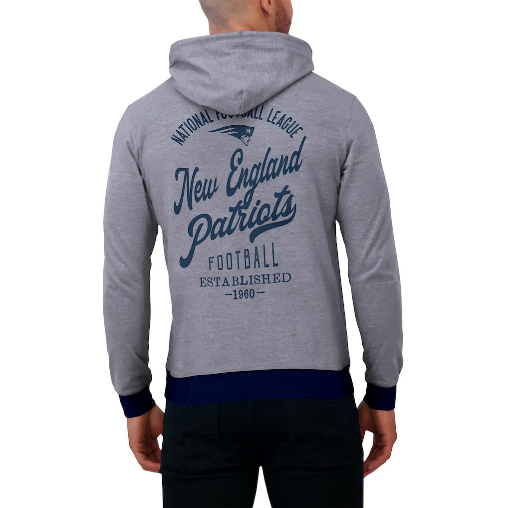 New England Patriots Darius Rucker Collection Tonal Knit Pullover Hoodie Navy | Fanatics
