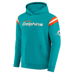 Miami Dolphins Darius Rucker Collection Football Washed Pullover Hoodie Aqua | Fanatics