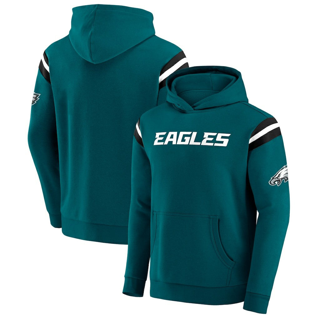 Philadelphia Eagles Darius Rucker Collection Football Washed Pullover Hoodie Green | Fanatics
