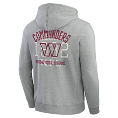 Washington Commanders Darius Rucker Collection Vintage Stripe Full-Zip Hoodie Heather Gray | Fanatics