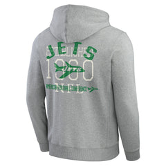 New York Jets Darius Rucker Collection Vintage Stripe Full-Zip Hoodie Heather Gray | Fanatics