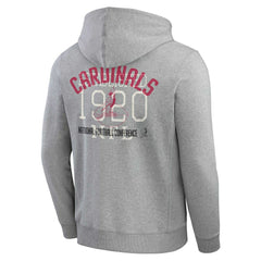 Arizona Cardinals Darius Rucker Collection Vintage Stripe Full-Zip Hoodie Heather Gray | Fanatics