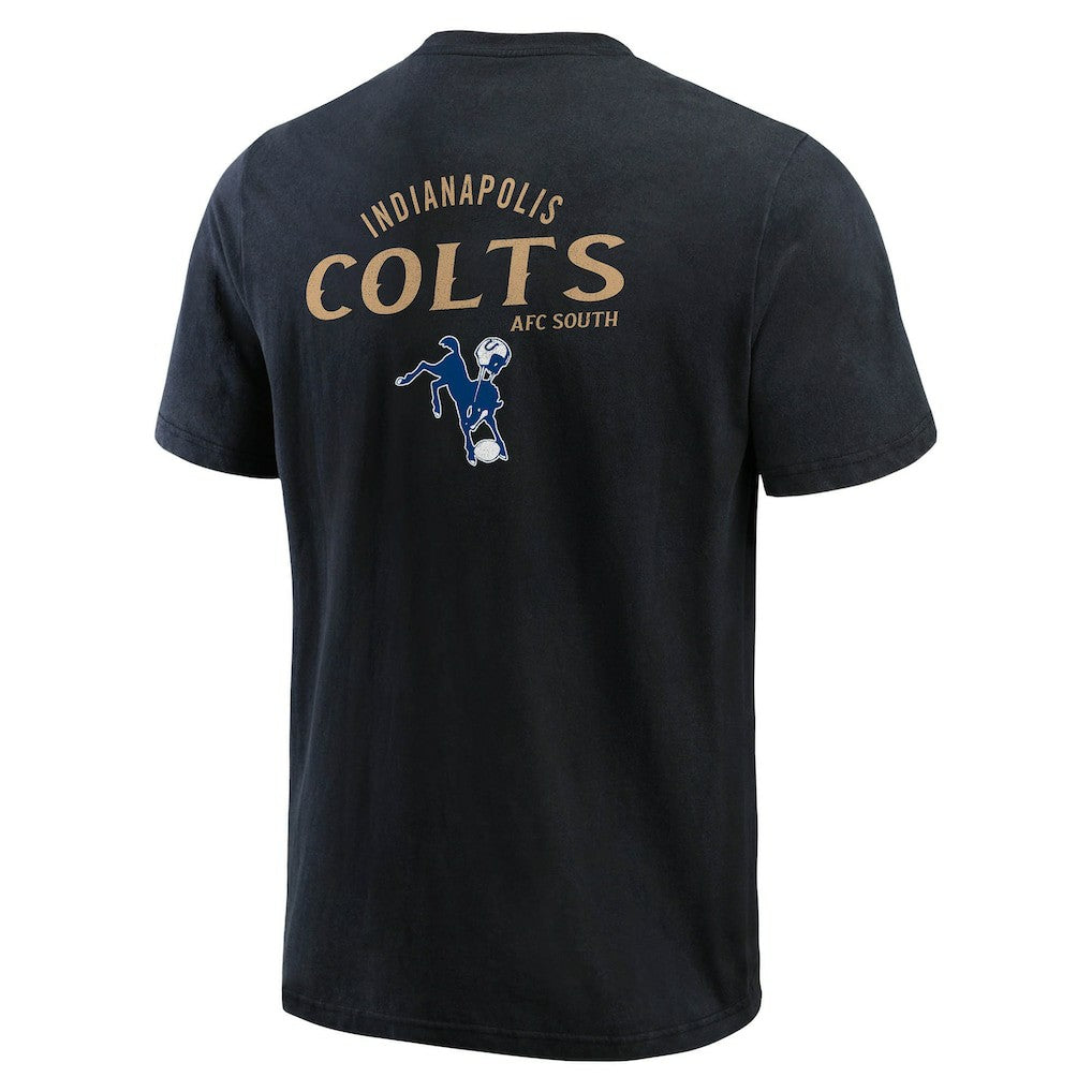 Indianapolis Colts Darius Rucker Collection Washed Henley T-Shirt Black | Fanatics