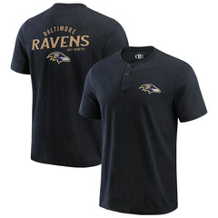 Baltimore Ravens Darius Rucker Collection Washed Henley T-Shirt Black | Fanatics