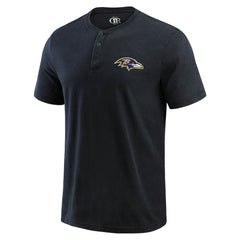 Baltimore Ravens Darius Rucker Collection Washed Henley T-Shirt Black | Fanatics