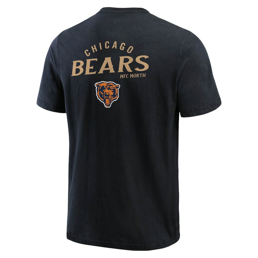 Chicago Bears Darius Rucker Collection Washed Henley T-Shirt Black | Fanatics