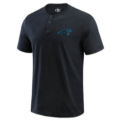 Carolina Panthers Darius Rucker Collection Washed Henley T-Shirt Black | Fanatics